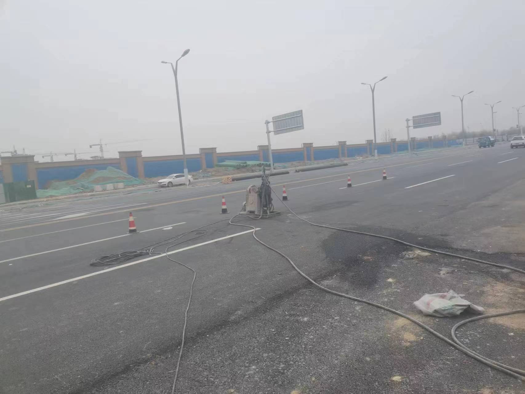 会文镇马路注浆